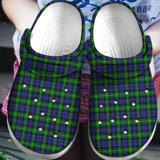 Gordon Modern Tartan Plaid Crocs