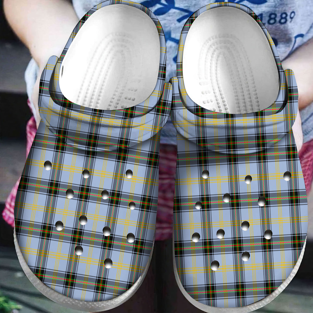 Bell of the Borders Tartan Plaid Crocs