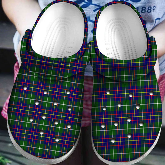 Inglis Modern Tartan Plaid Crocs