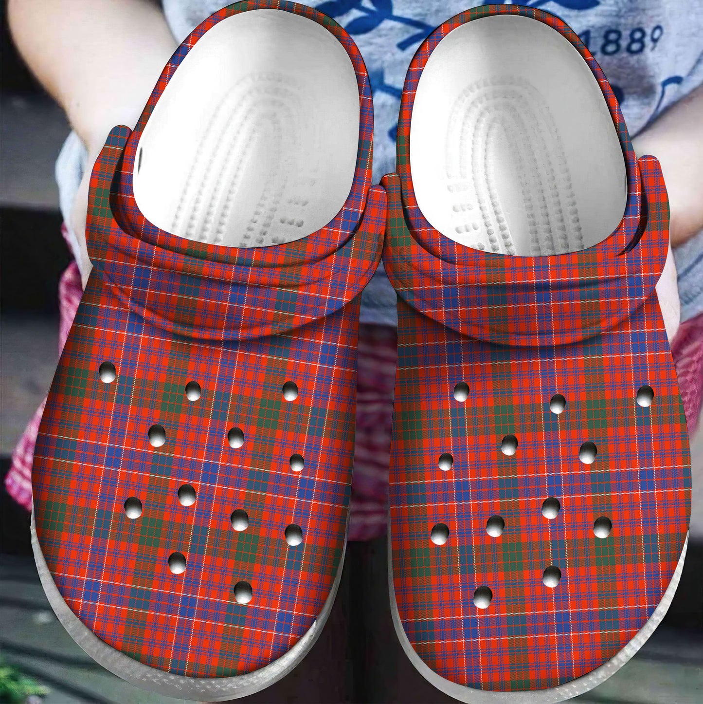 MacRae Ancient Tartan Plaid Crocs