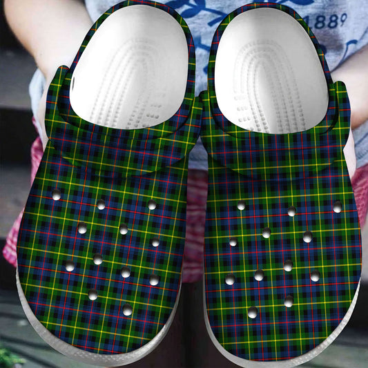 Farquharson Modern Tartan Plaid Crocs