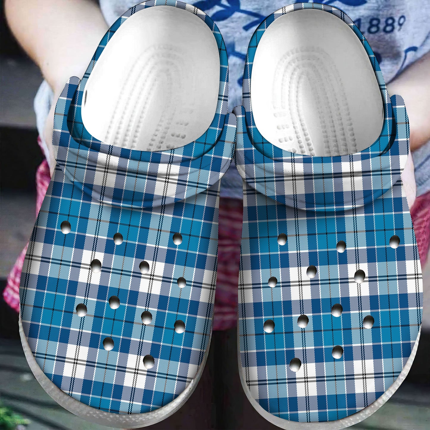 Roberton Tartan Plaid Crocs