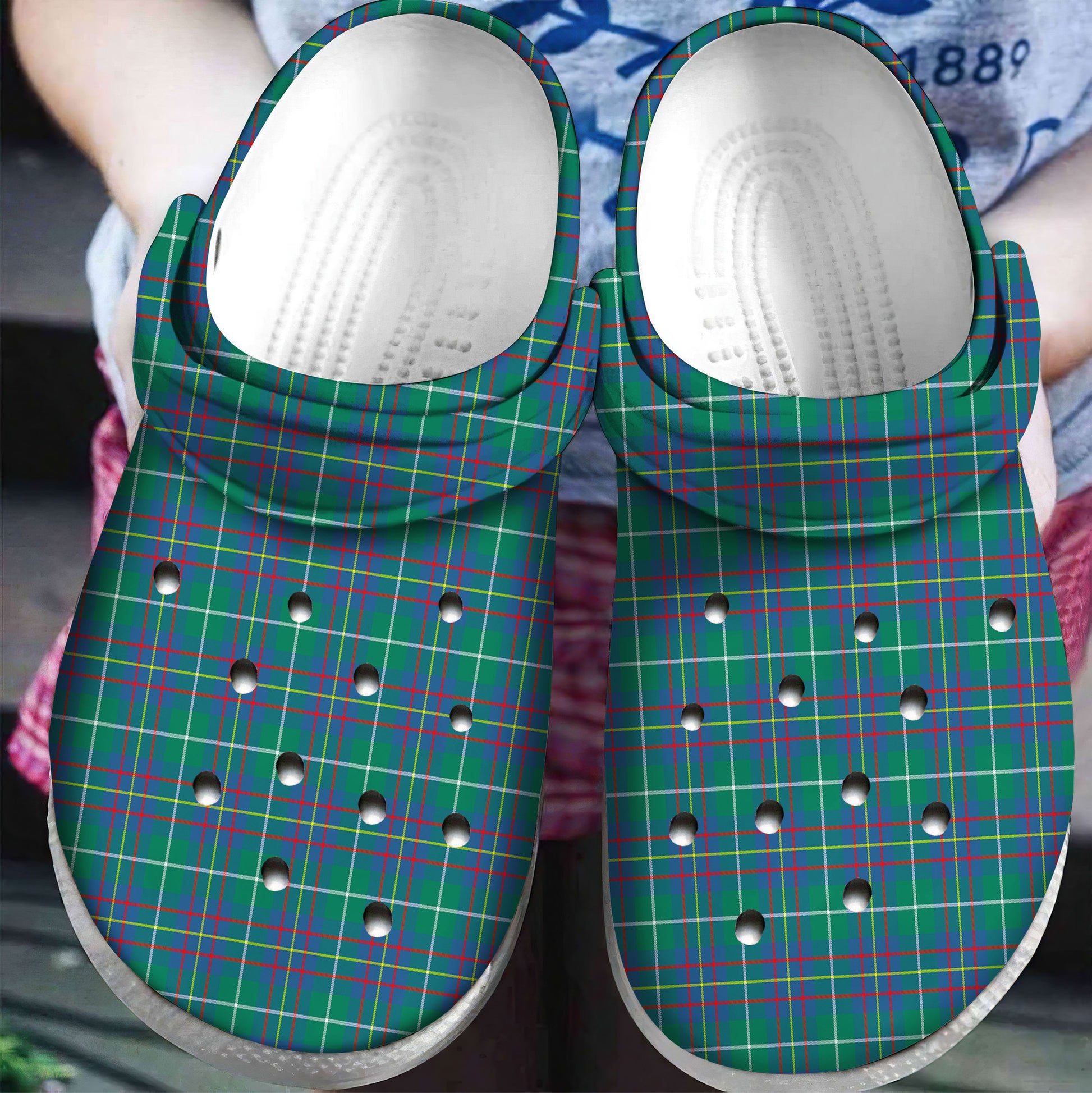 Inglis Ancient Tartan Plaid Crocs