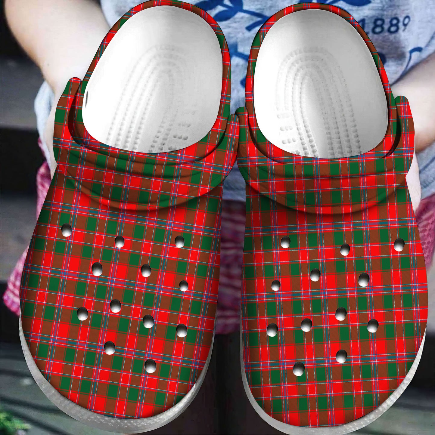 Dalziel Modern Tartan Plaid Crocs