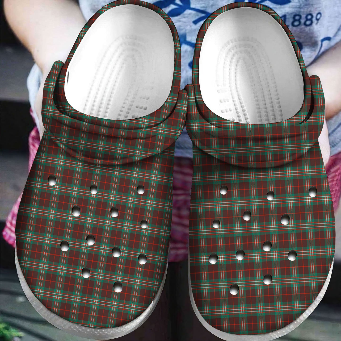 Scott Brown Ancient Tartan Plaid Crocs