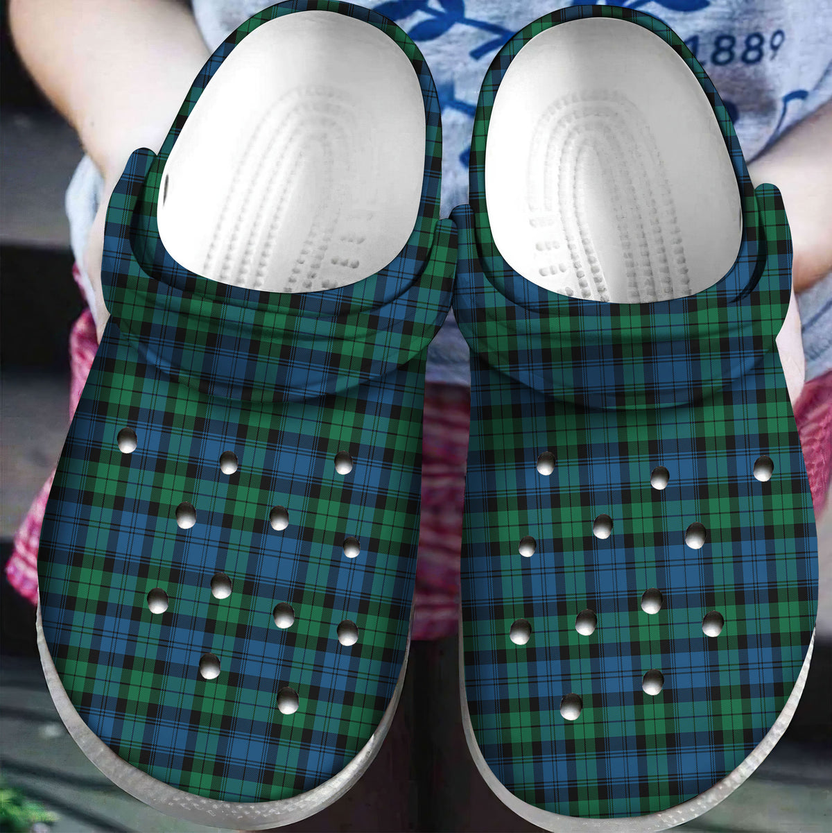 Blackwatch Ancient Tartan Plaid Crocs