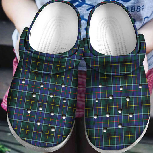 MacInnes Modern Tartan Plaid Crocs