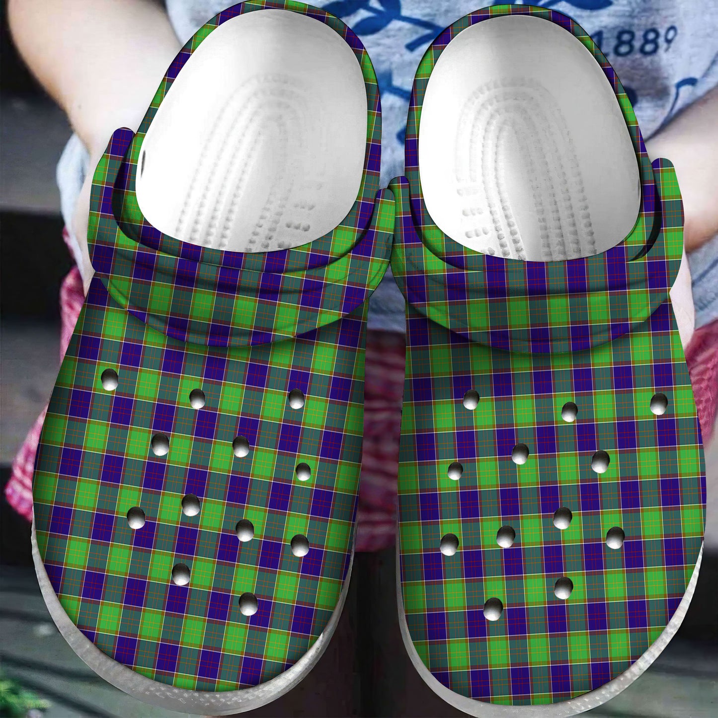 Dalrymple Tartan Plaid Crocs