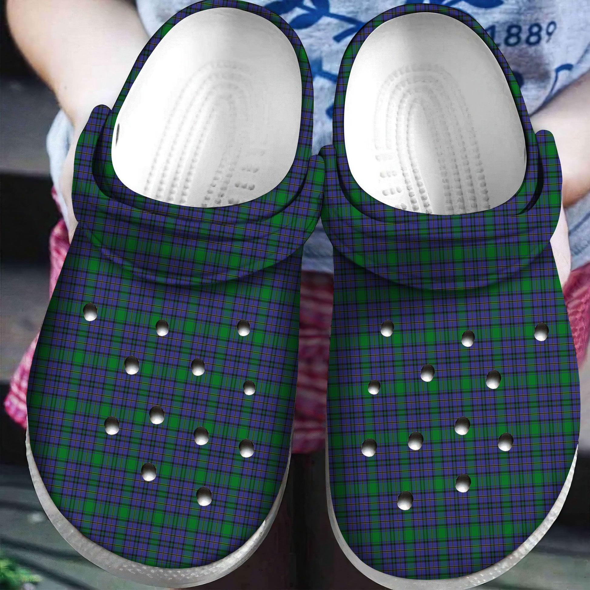 Hope Tartan Plaid Crocs