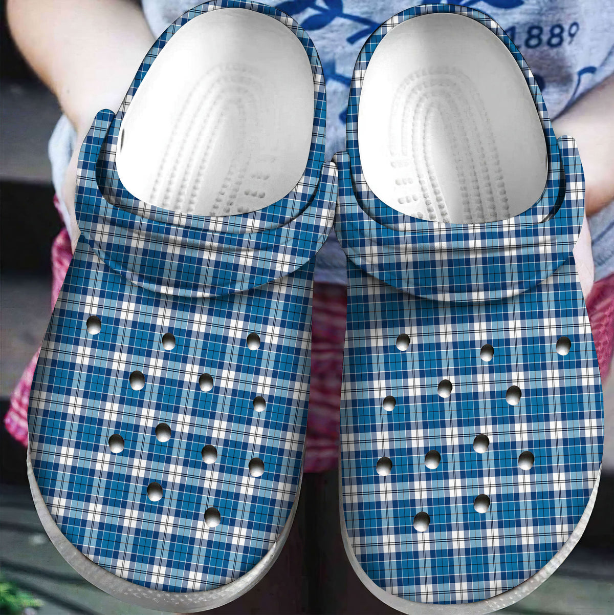 Strathclyde District Tartan Plaid Crocs