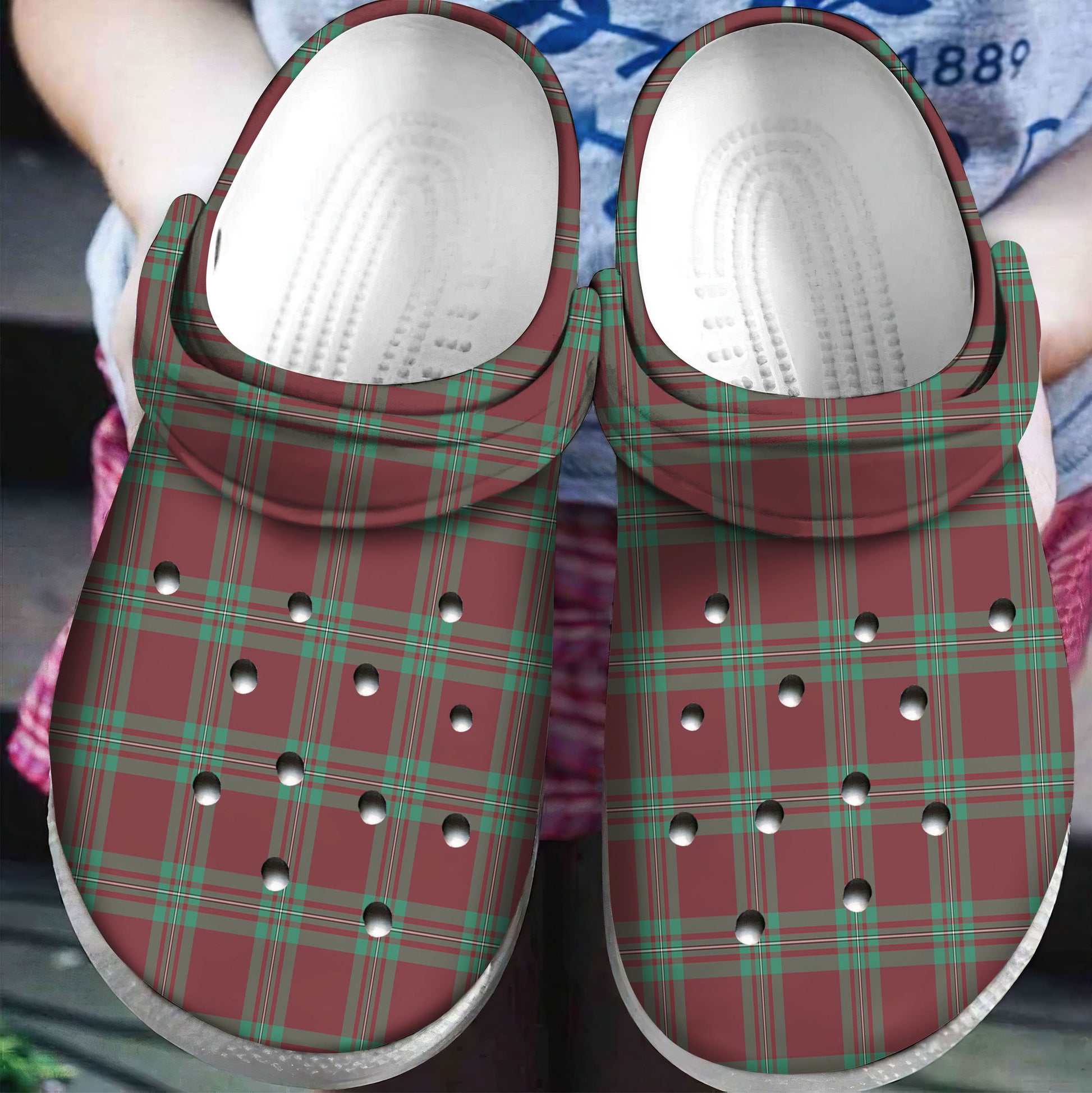 MacGregor Hunting Ancient Tartan Plaid Crocs