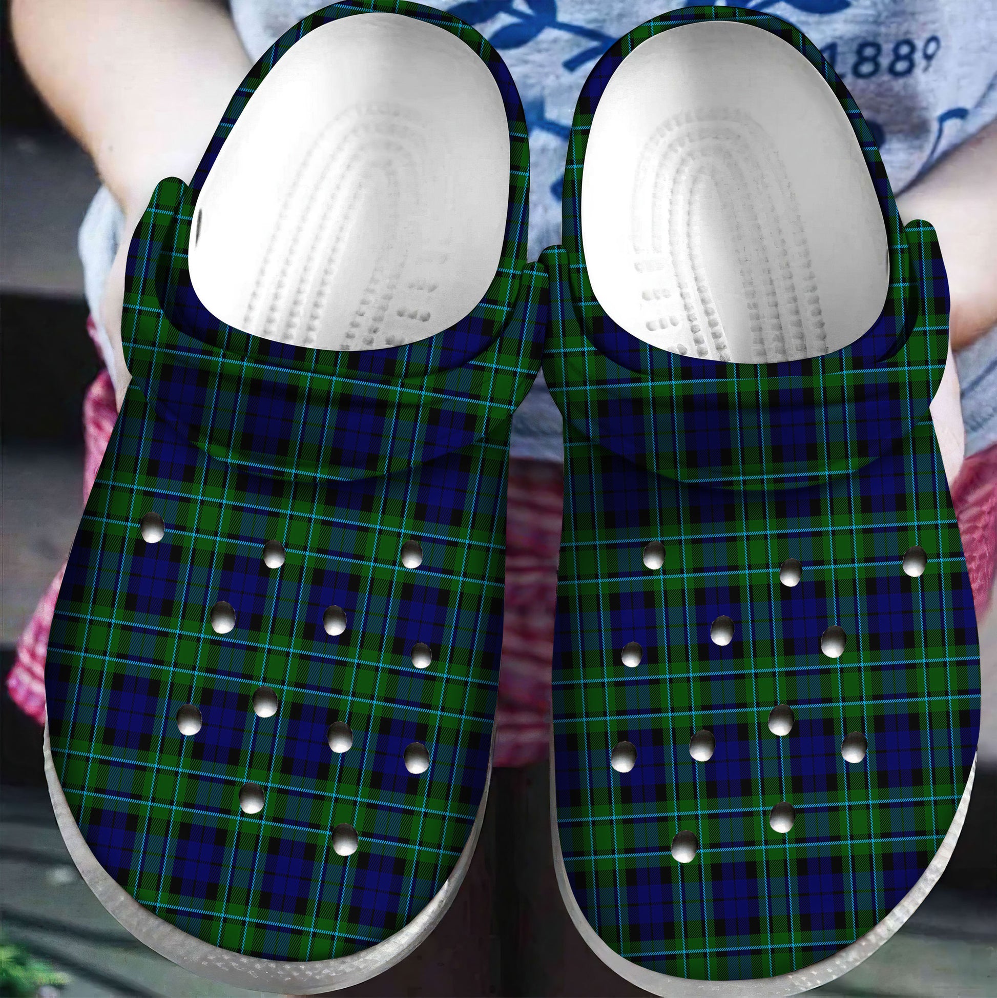 MacCallum Modern Tartan Plaid Crocs