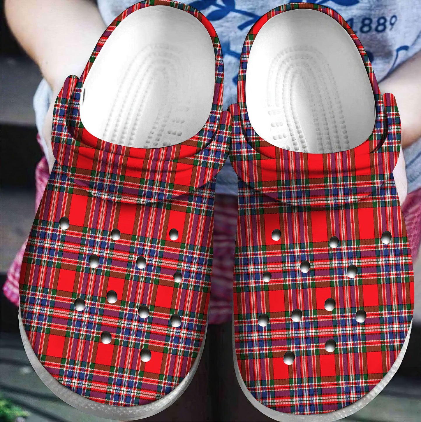 MacFarlane Modern Tartan Plaid Crocs