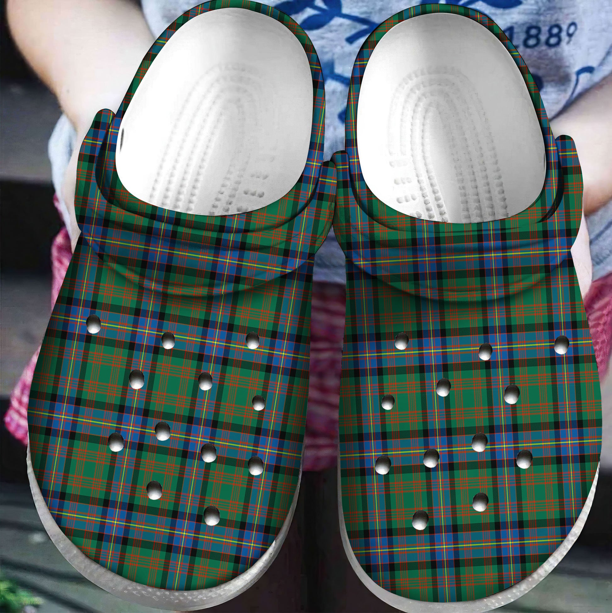 Cochrane Ancient  Tartan Plaid Crocs