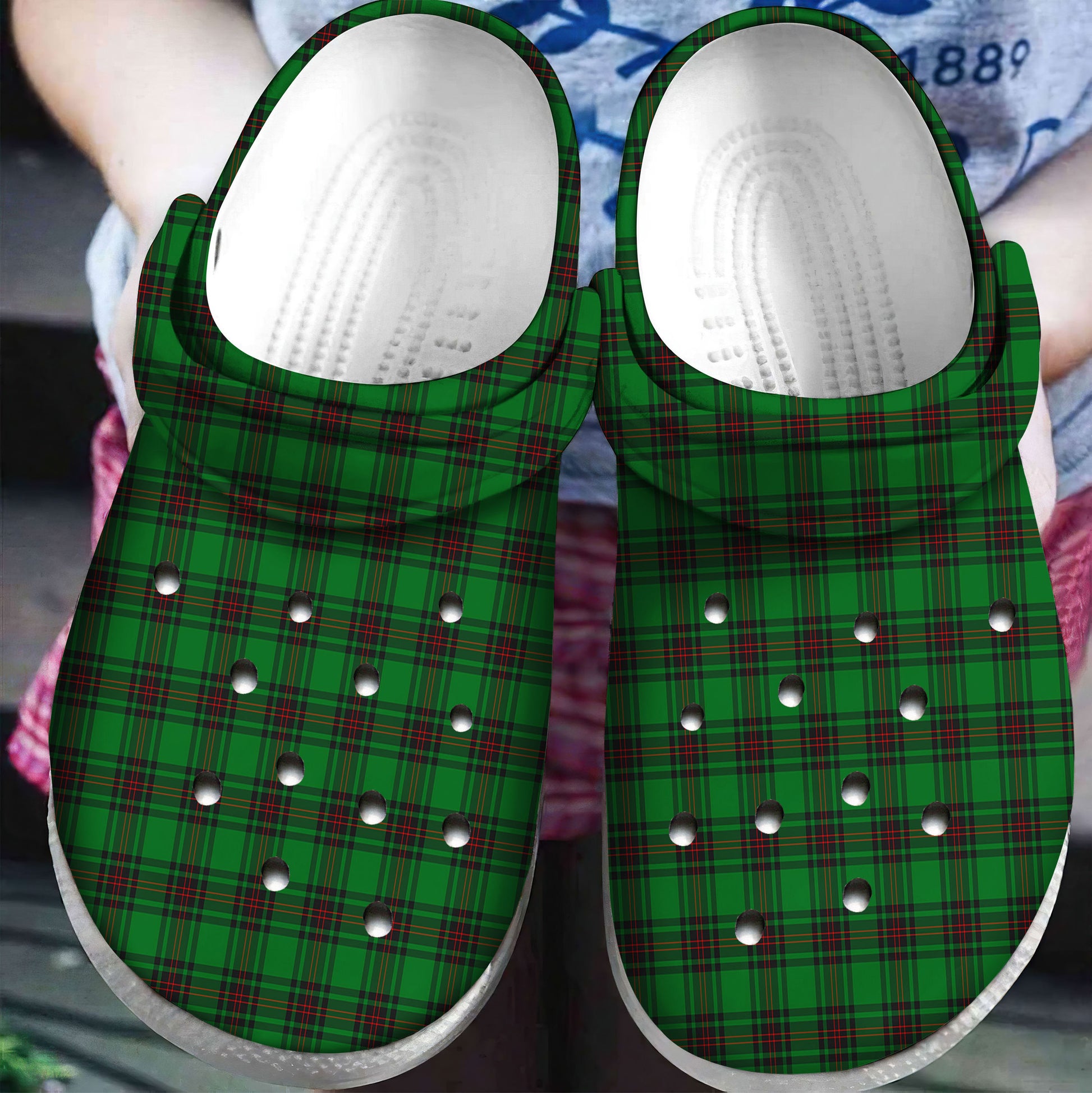 Ged Tartan Plaid Crocs