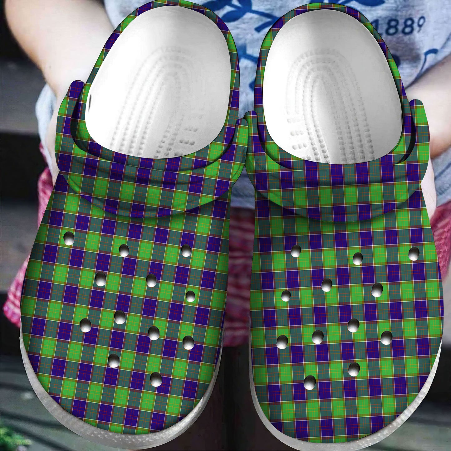 Colville Tartan Plaid Crocs