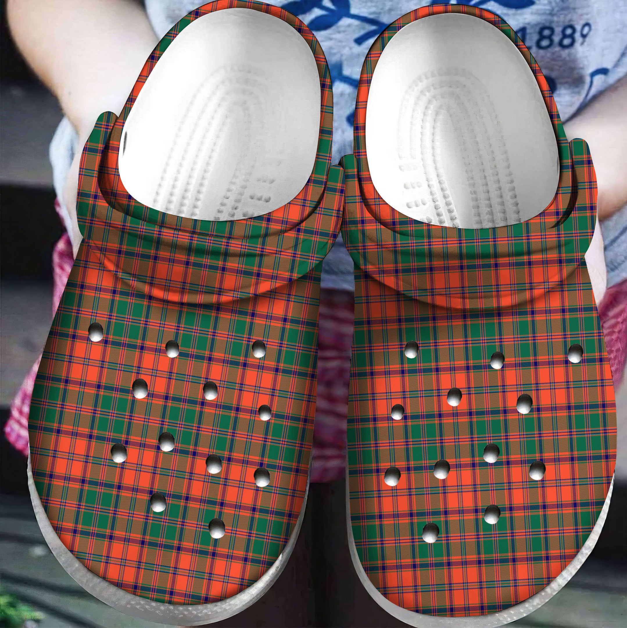 Stewart of Appin Ancient Tartan Plaid Crocs