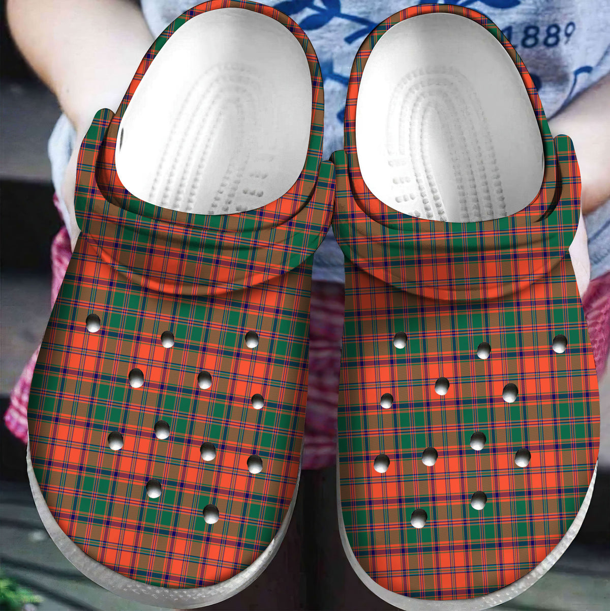Stewart of Appin Ancient Tartan Plaid Crocs