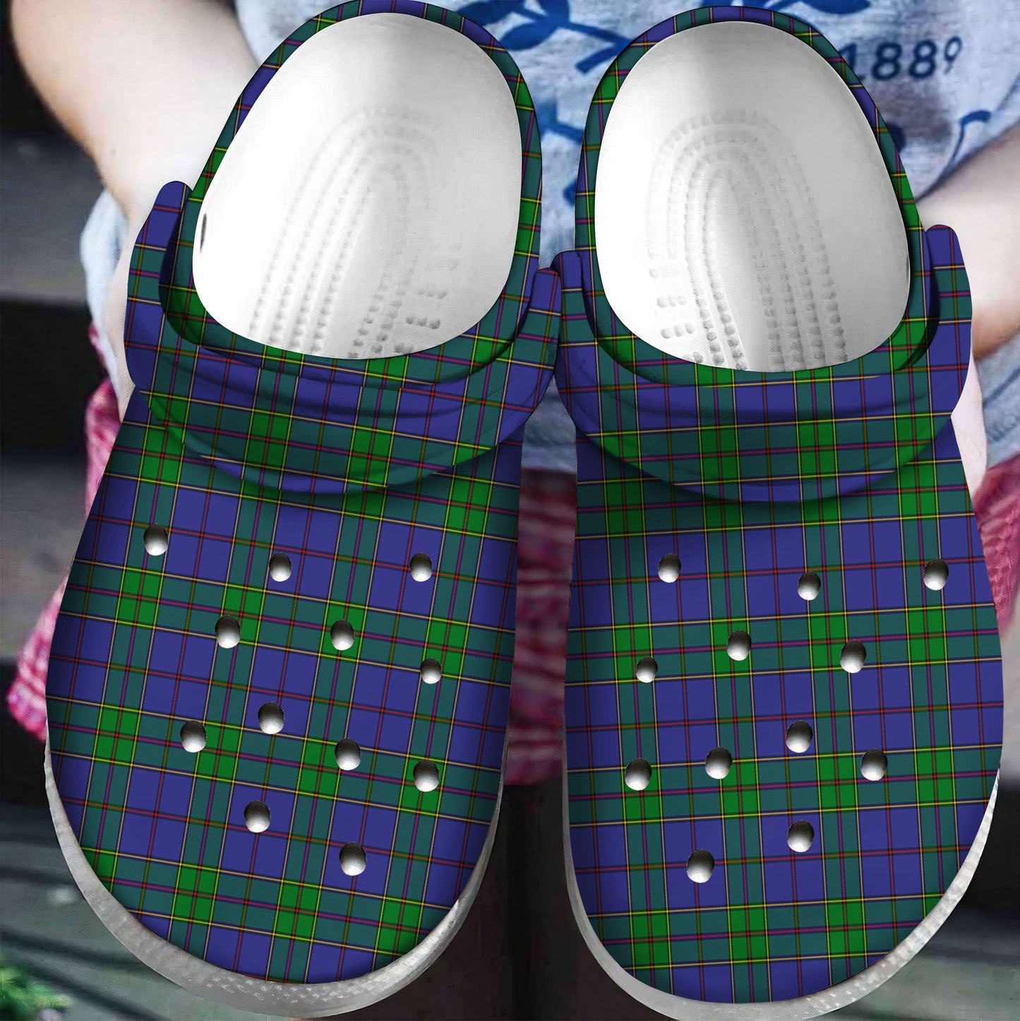 Strachan Tartan Plaid Crocs