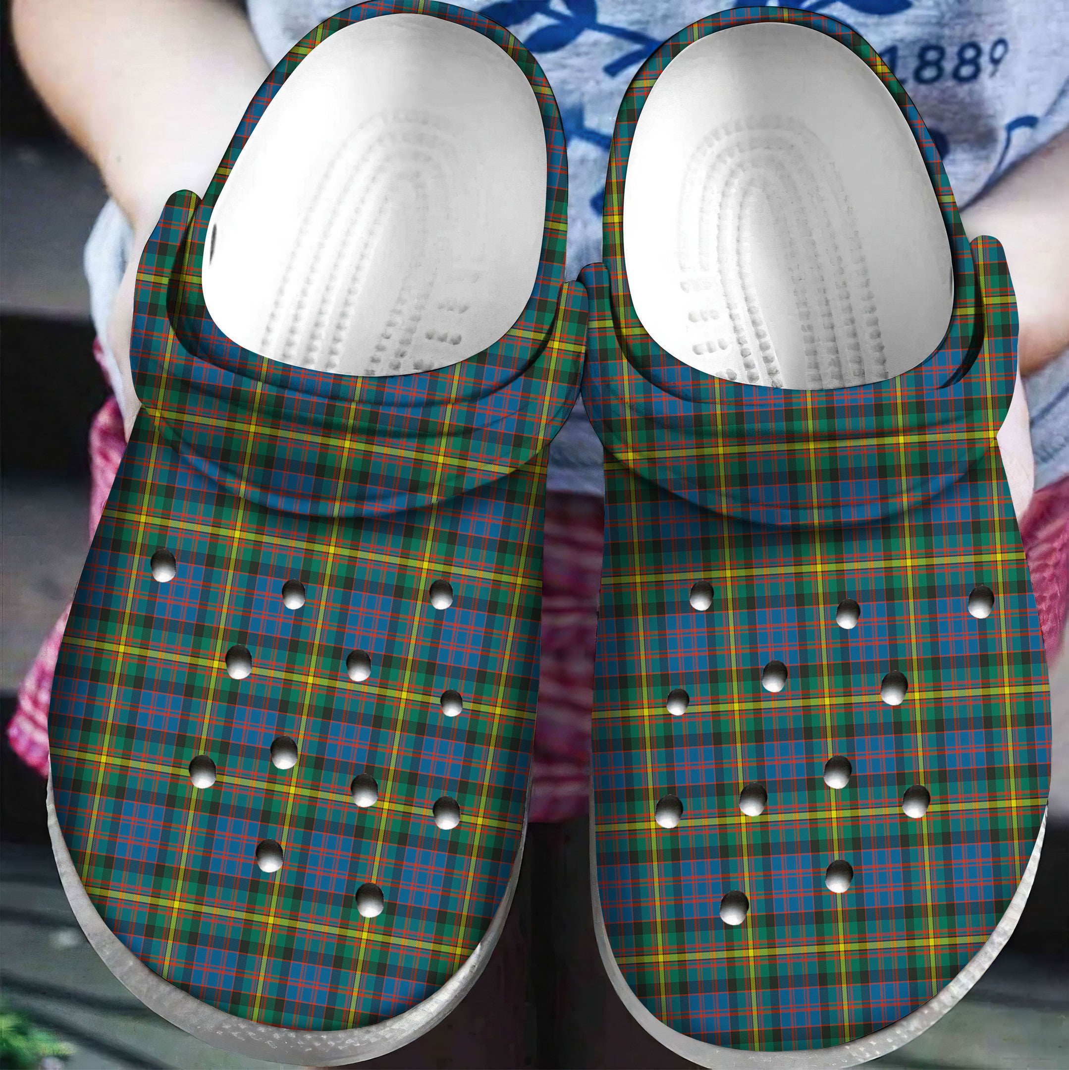 MacSporran Ancient Tartan Plaid Crocs