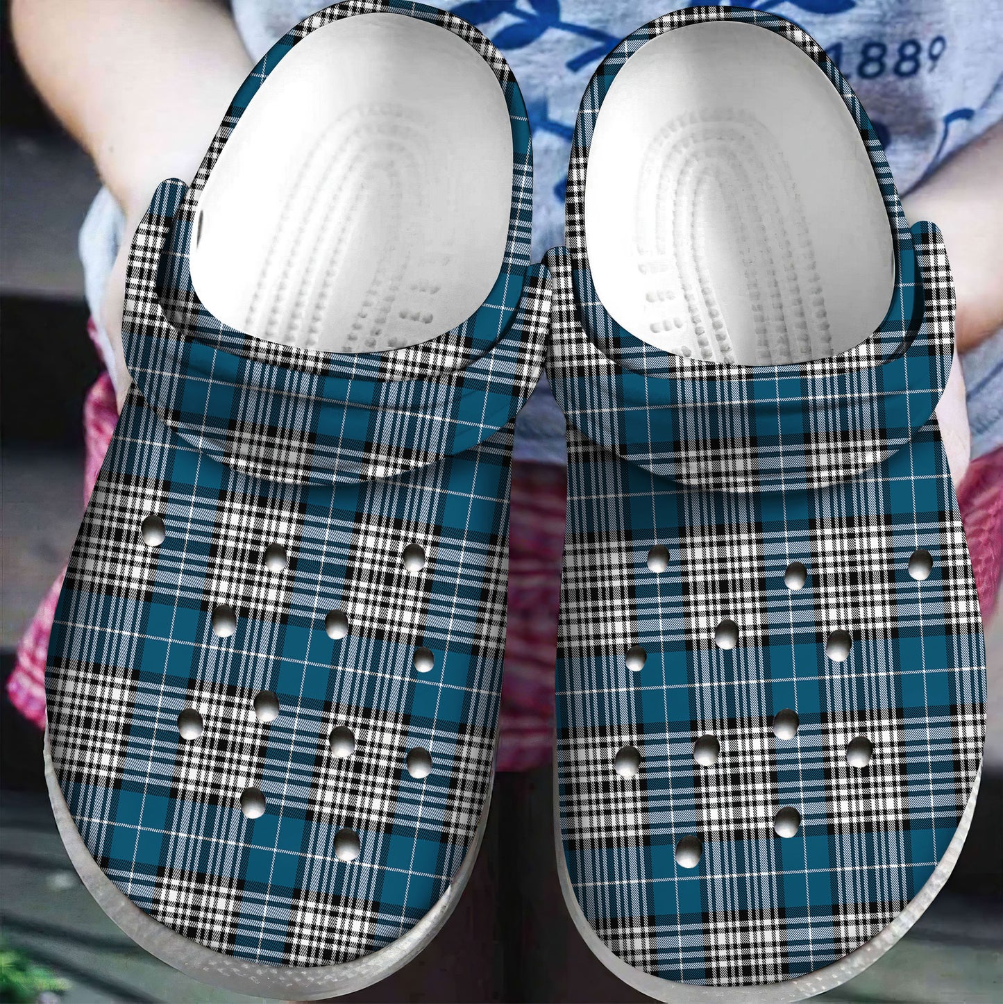 Napier Modern Tartan Plaid Crocs