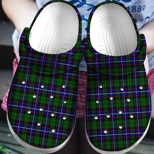 Russell Modern Tartan Plaid Crocs