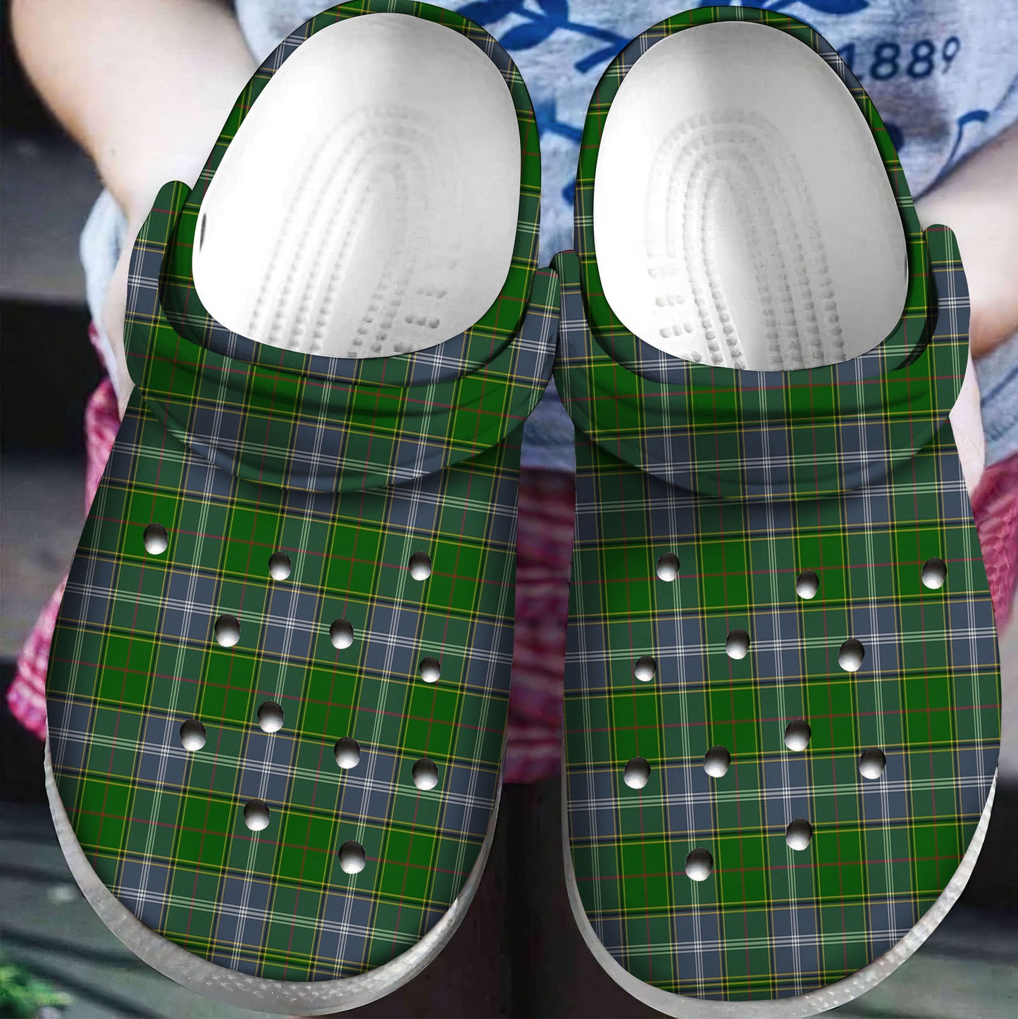 Pringle Tartan Plaid Crocs