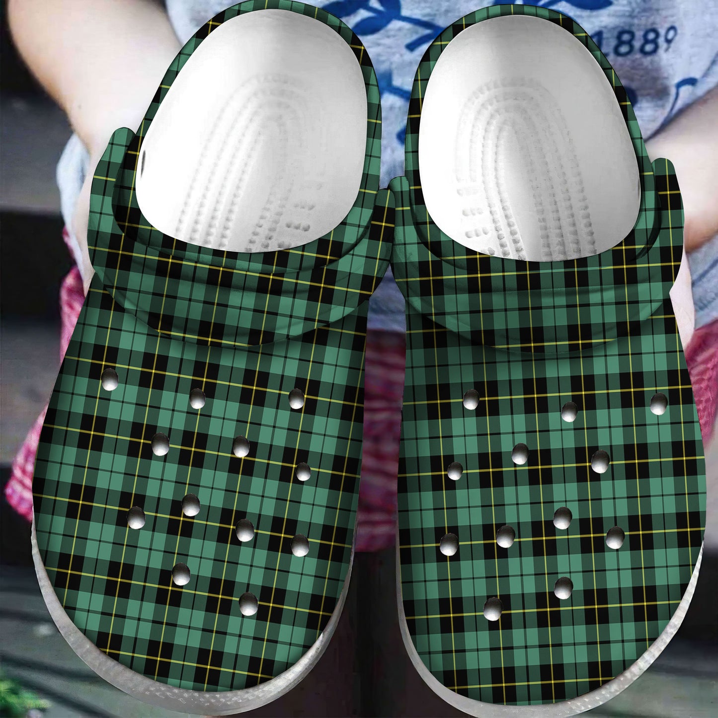 Wallace Hunting Ancient Tartan Plaid Crocs