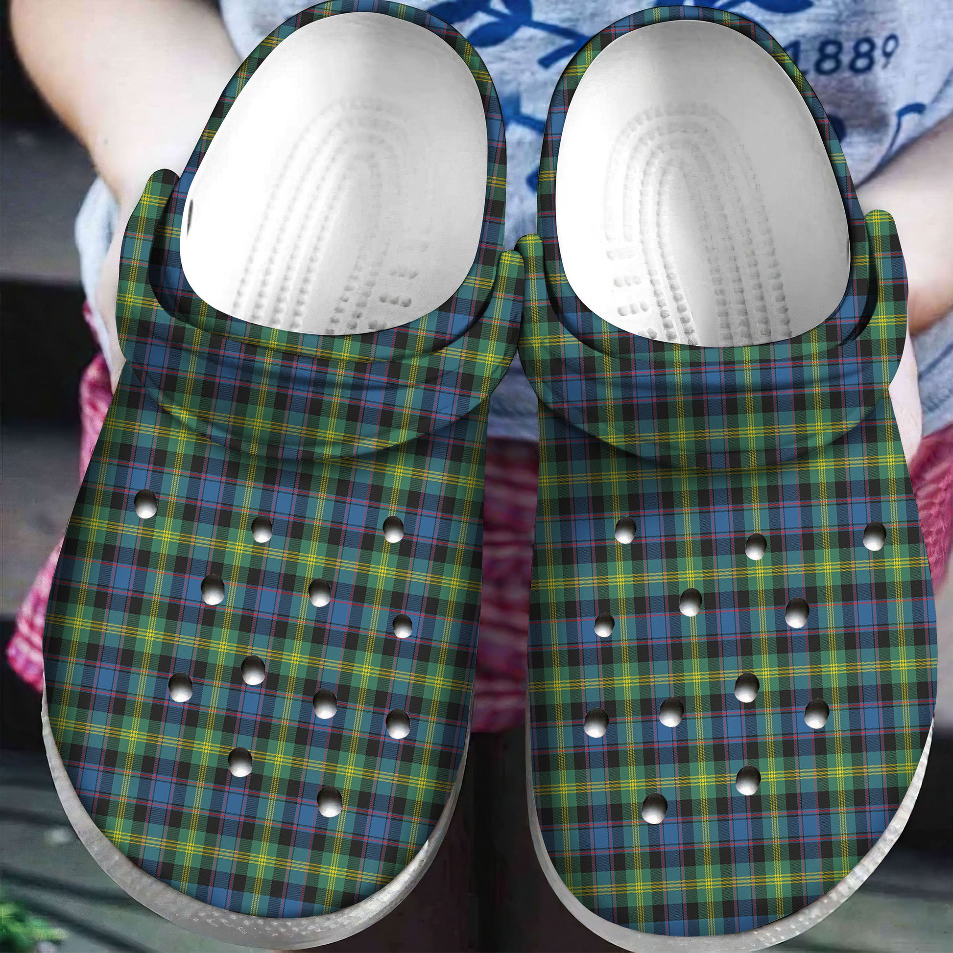 Watson Ancient Tartan Plaid Crocs