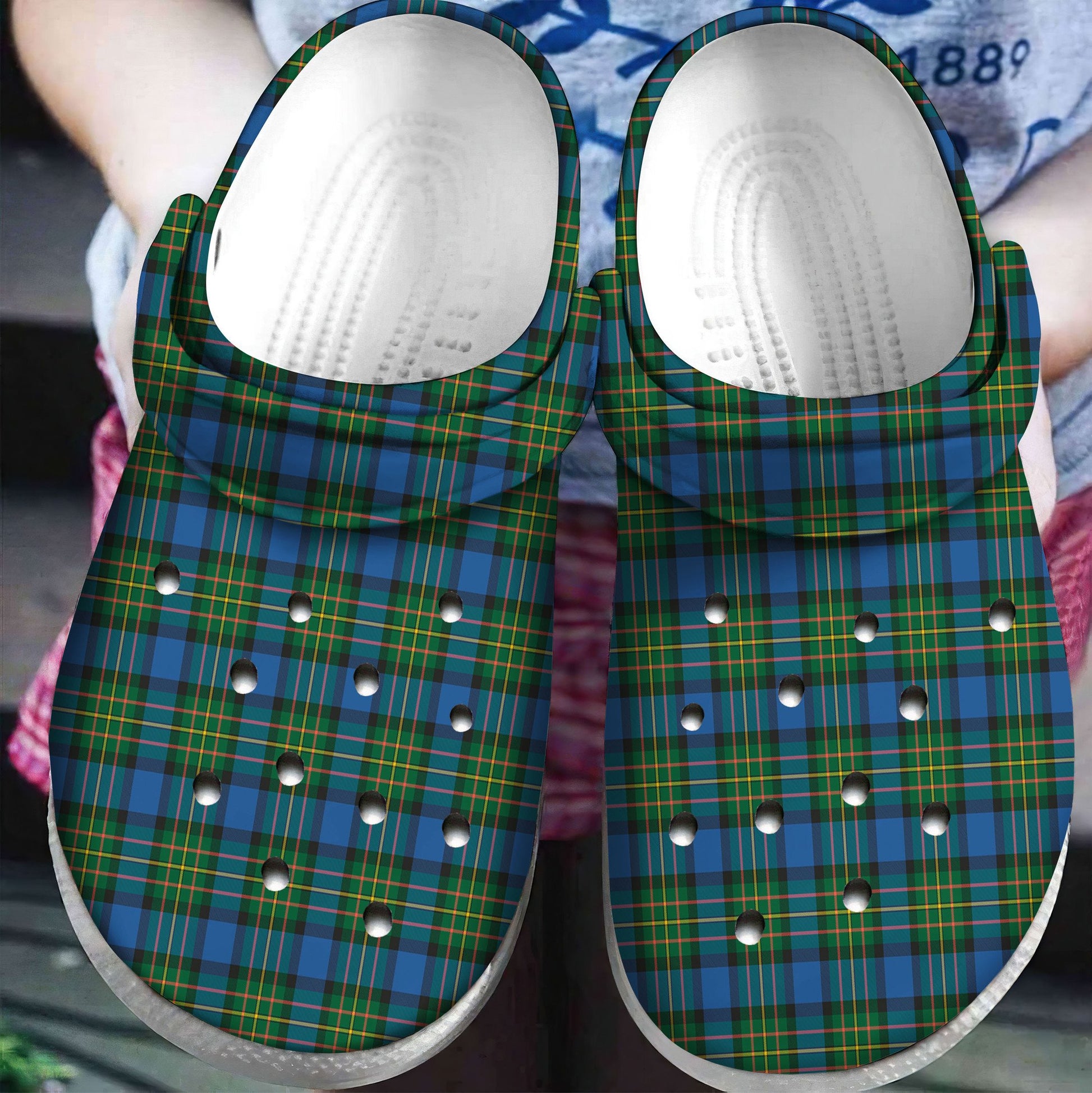 MacLaren Ancient Tartan Plaid Crocs