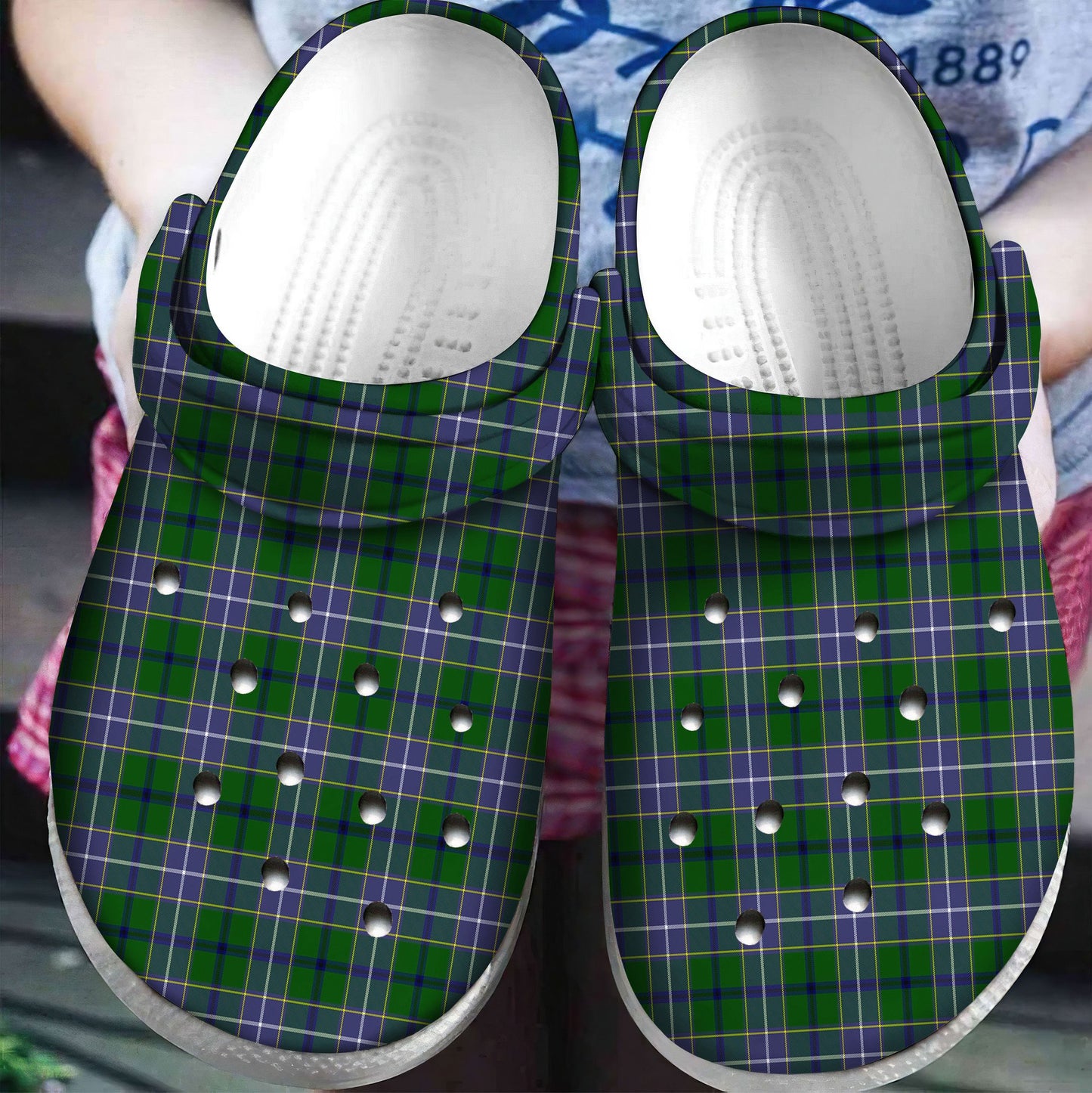 Wishart Hunting Tartan Plaid Crocs