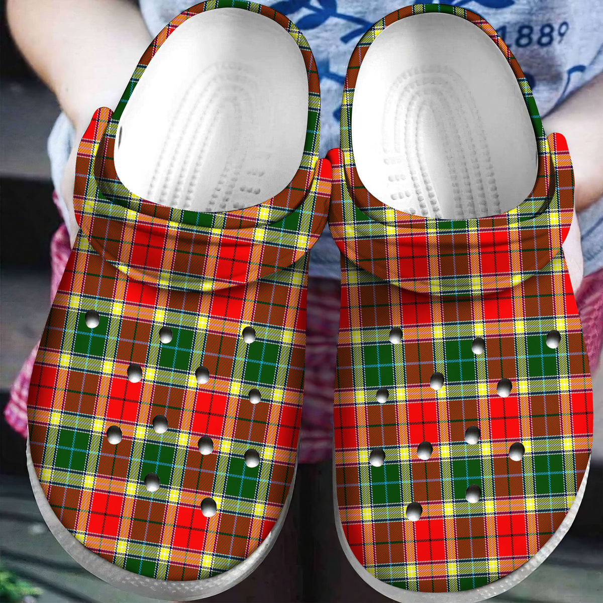 Gibbs Tartan Plaid Crocs