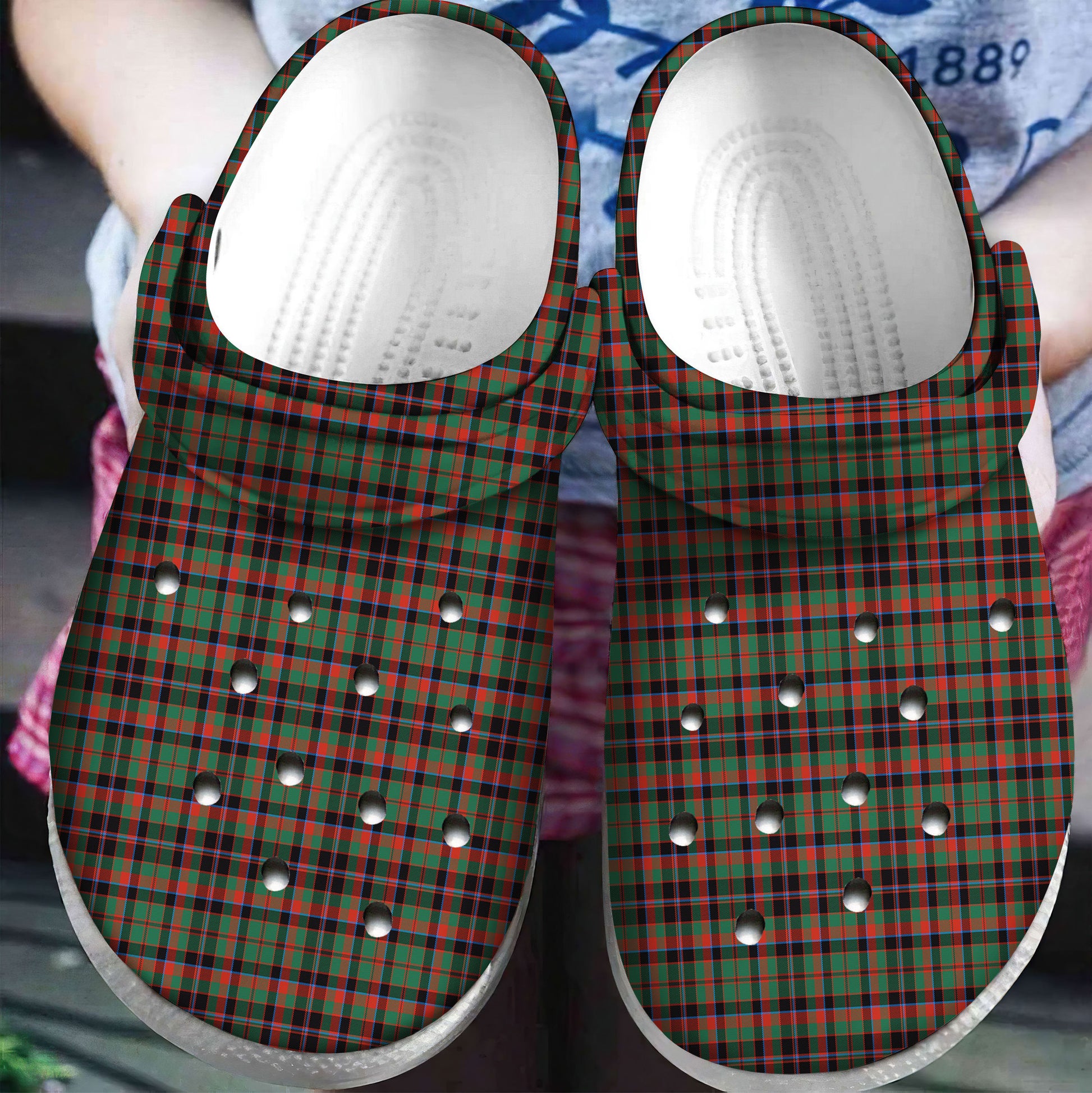 Cumming Hunting Ancient Tartan Plaid Crocs