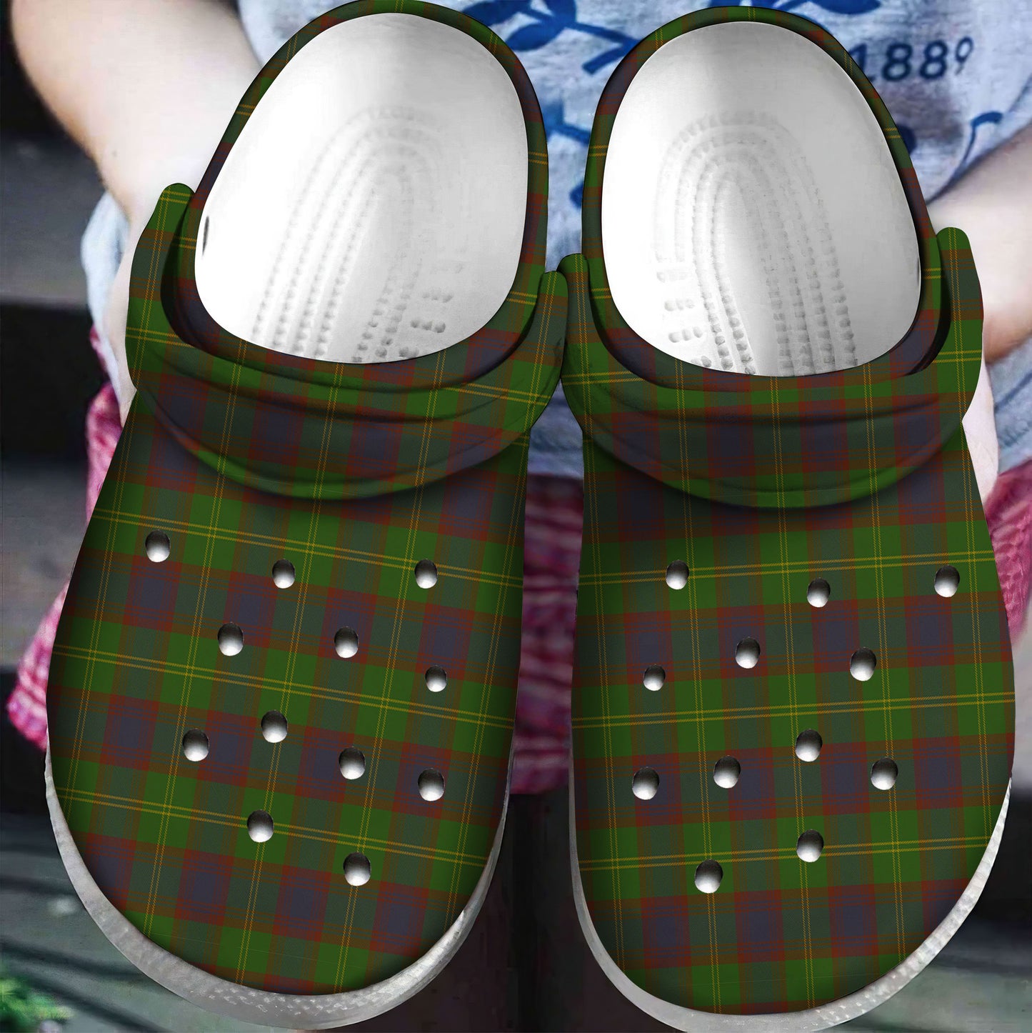 Durie Tartan Plaid Crocs