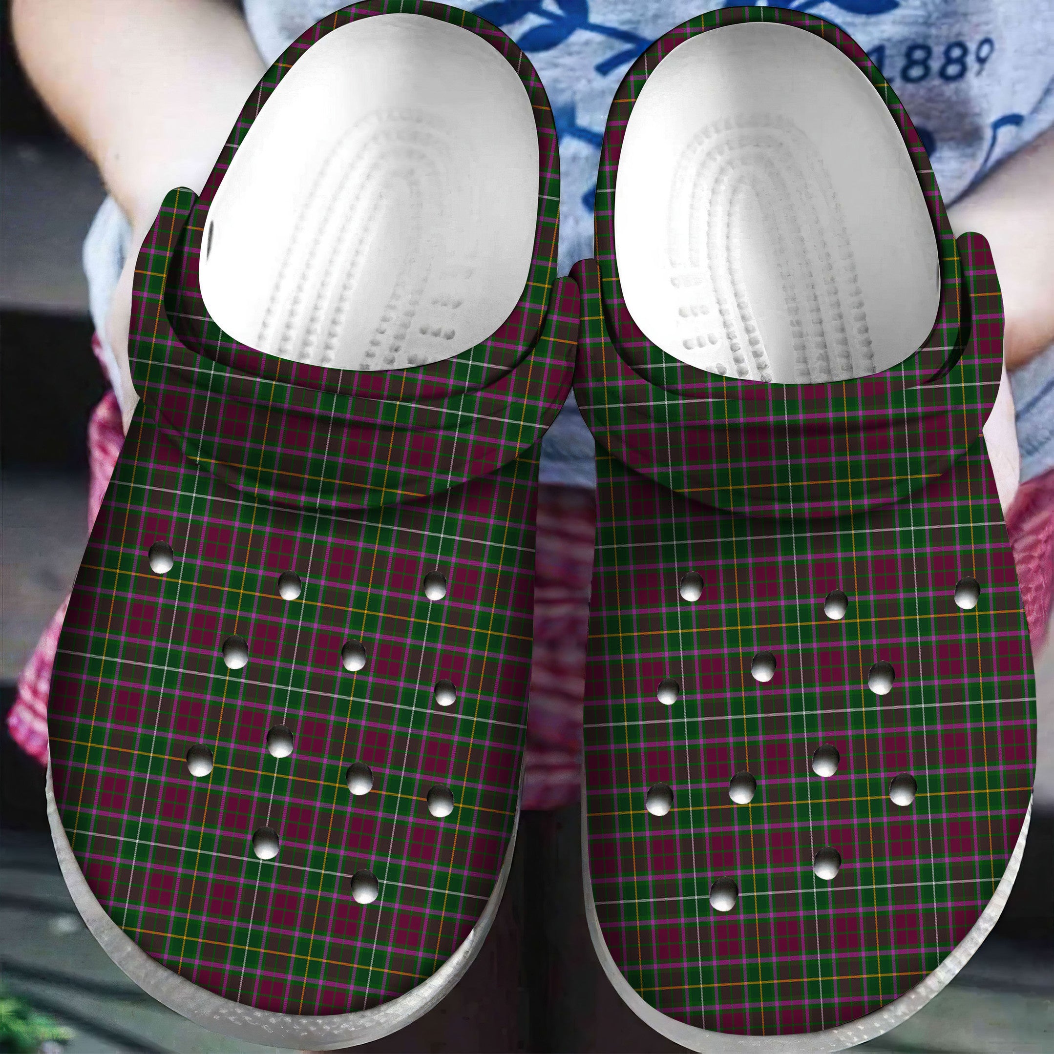 Crosbie Tartan Plaid Crocs