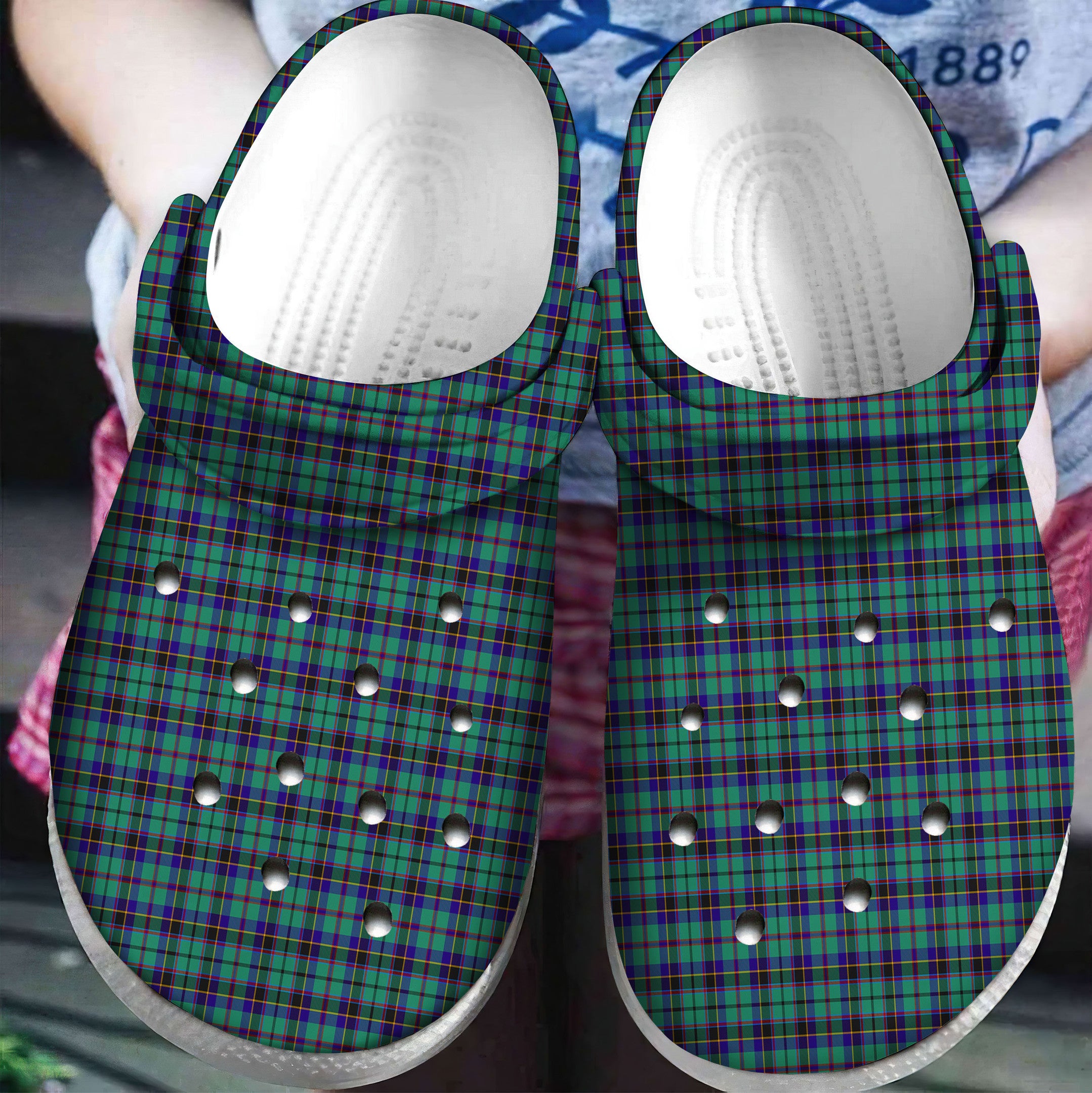 Stevenson Tartan Plaid Crocs