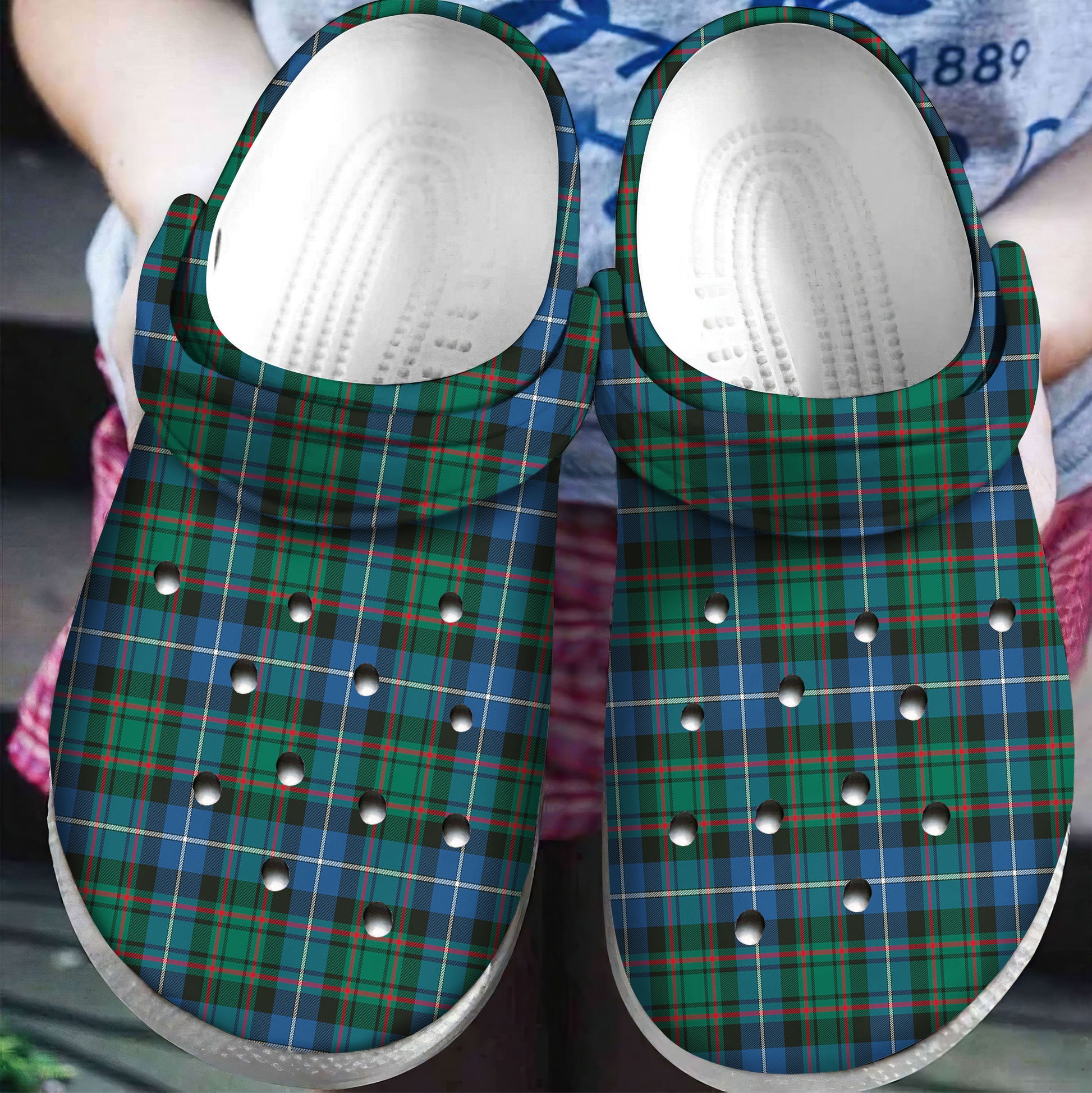 MacRae Hunting Ancient Tartan Plaid Crocs