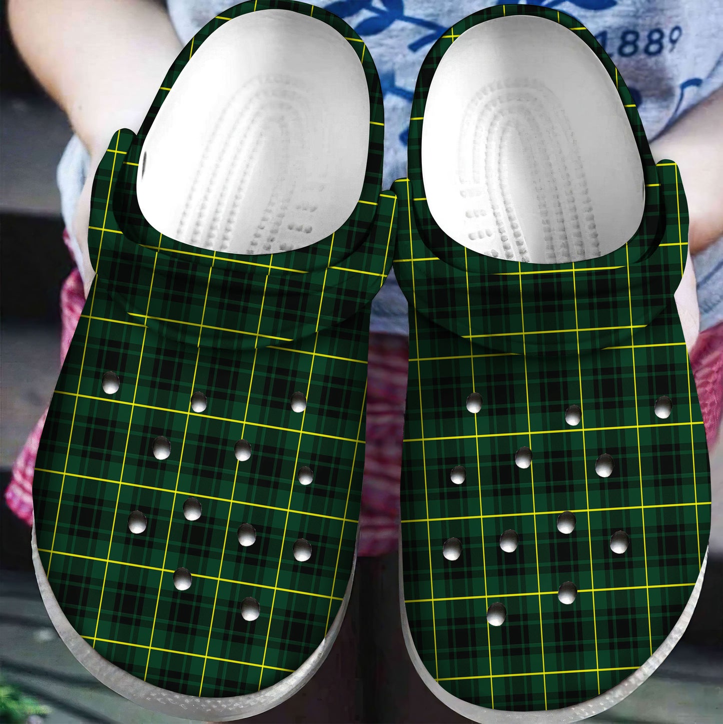 MacArthur Modern Tartan Plaid Crocs