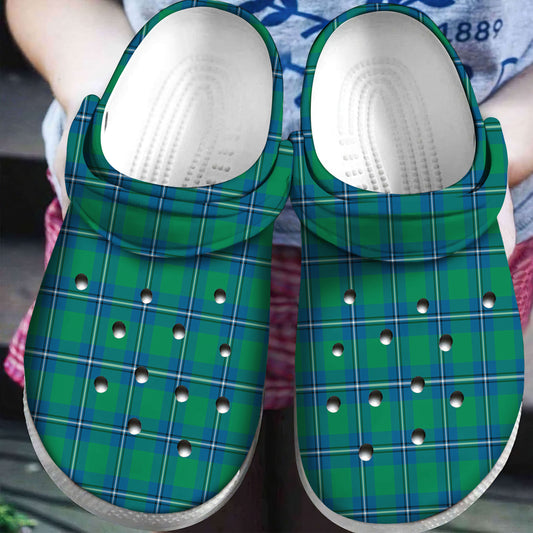 Irvine Ancient Tartan Plaid Crocs