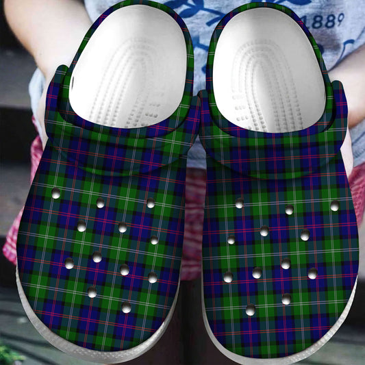 MacThomas Modern Tartan Plaid Crocs