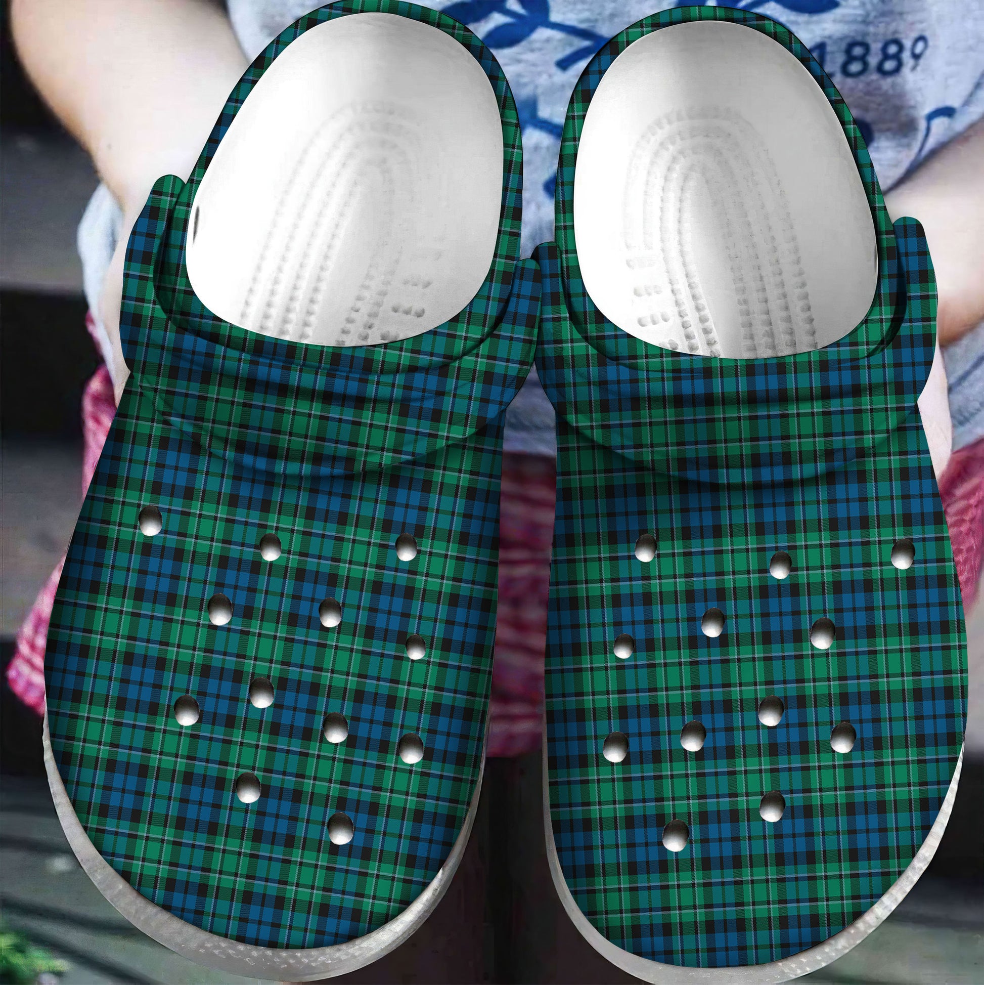 MacCallum Ancient Tartan Plaid Crocs