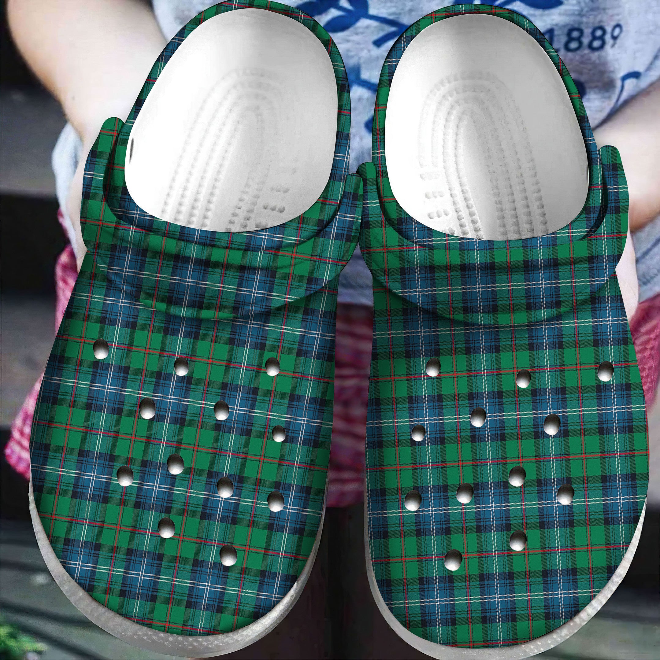 Urquhart Ancient Tartan Plaid Crocs