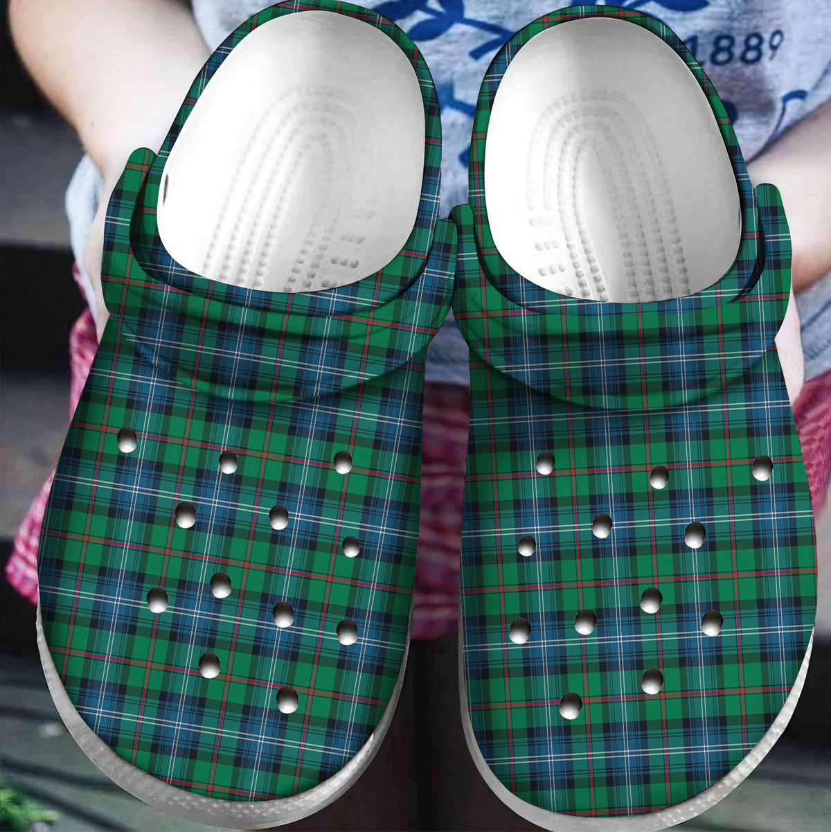 Urquhart Ancient Tartan Plaid Crocs