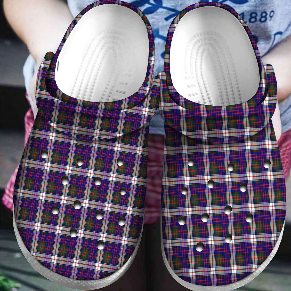 MacDonald Dress Modern Tartan Plaid Crocs