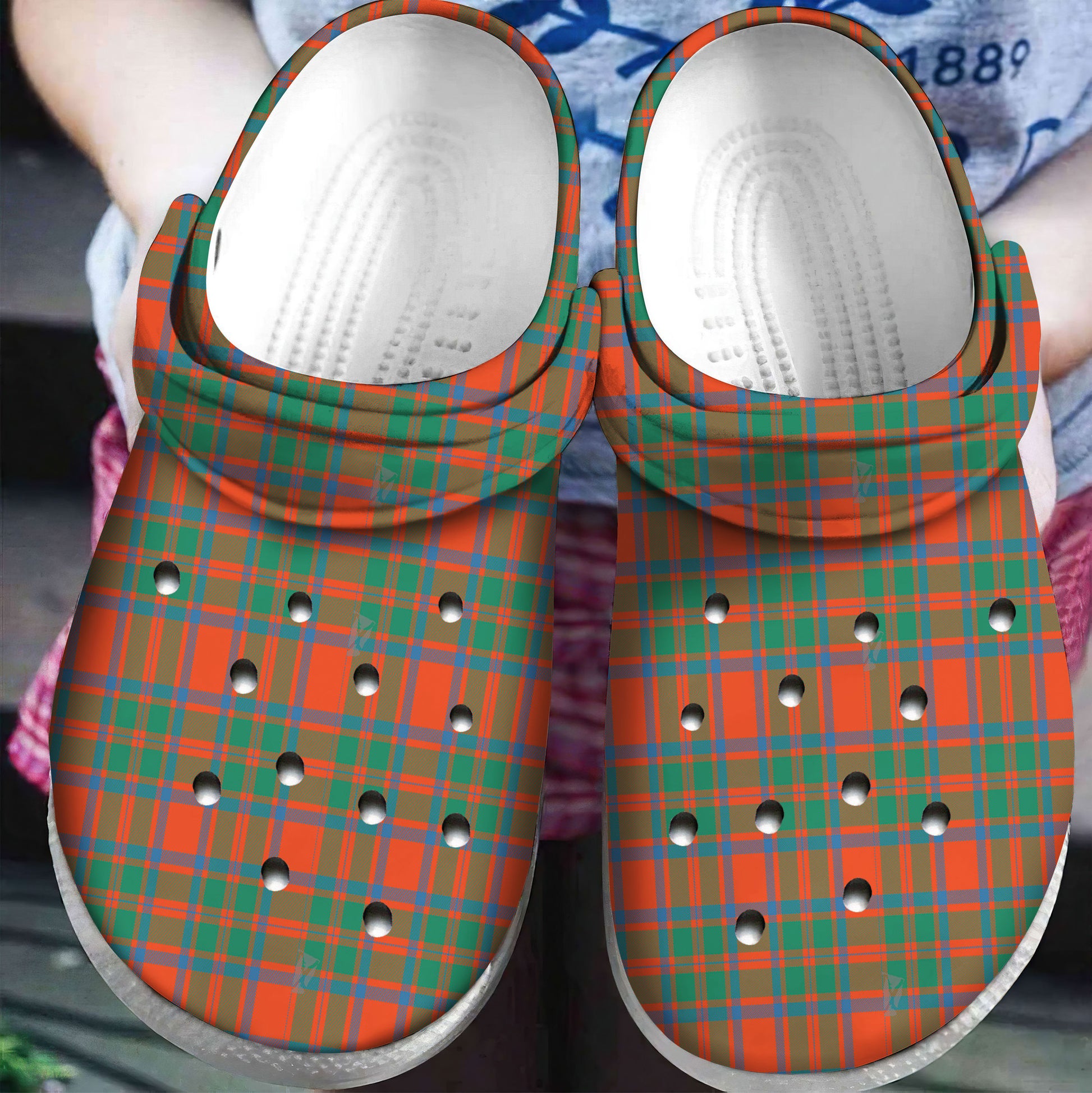 MacKintosh Ancient Tartan Plaid Crocs