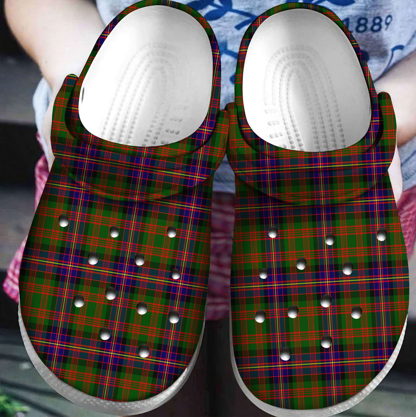 Cochrane Modern Tartan Plaid Crocs