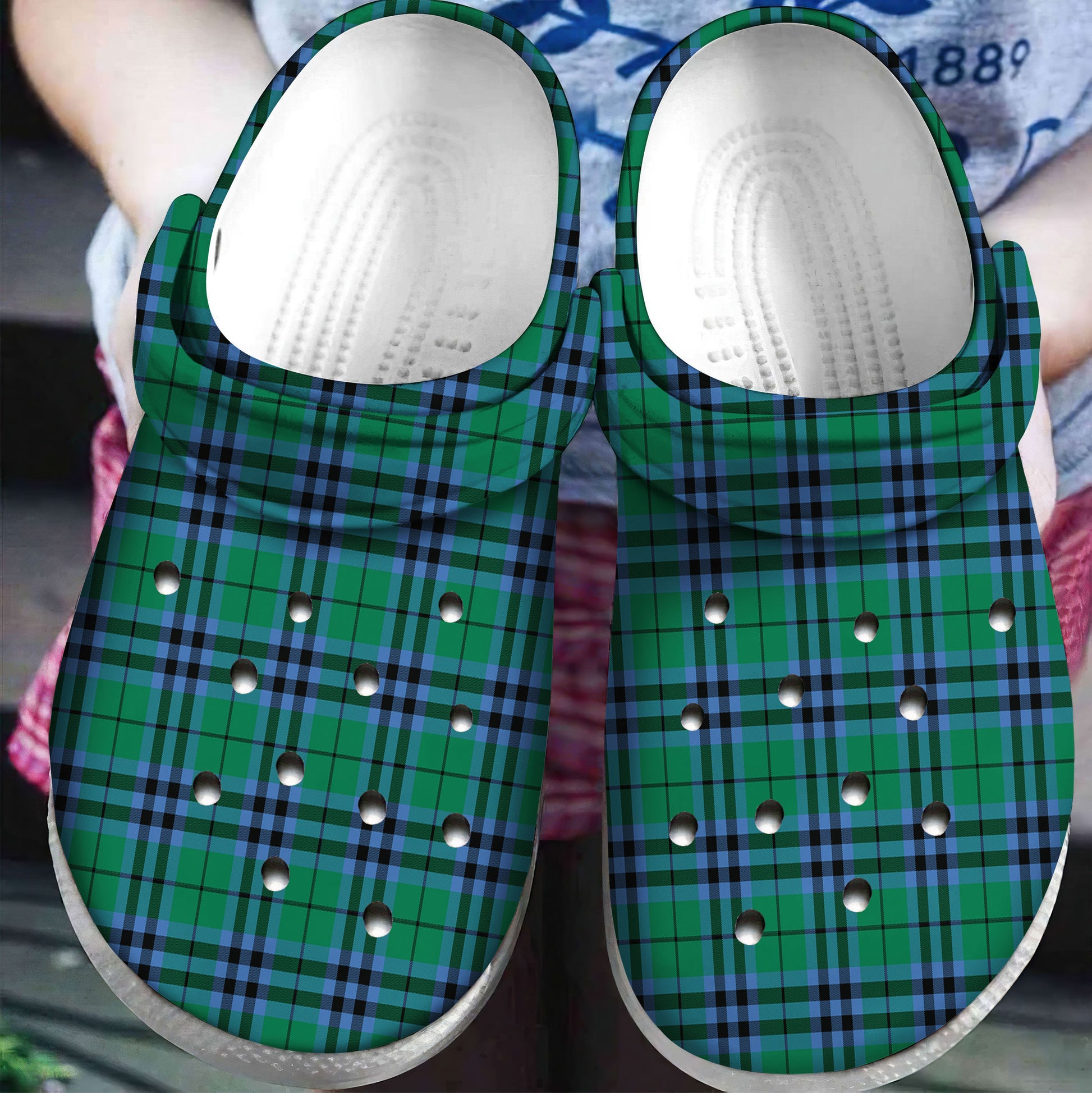 Keith Ancient Tartan Plaid Crocs