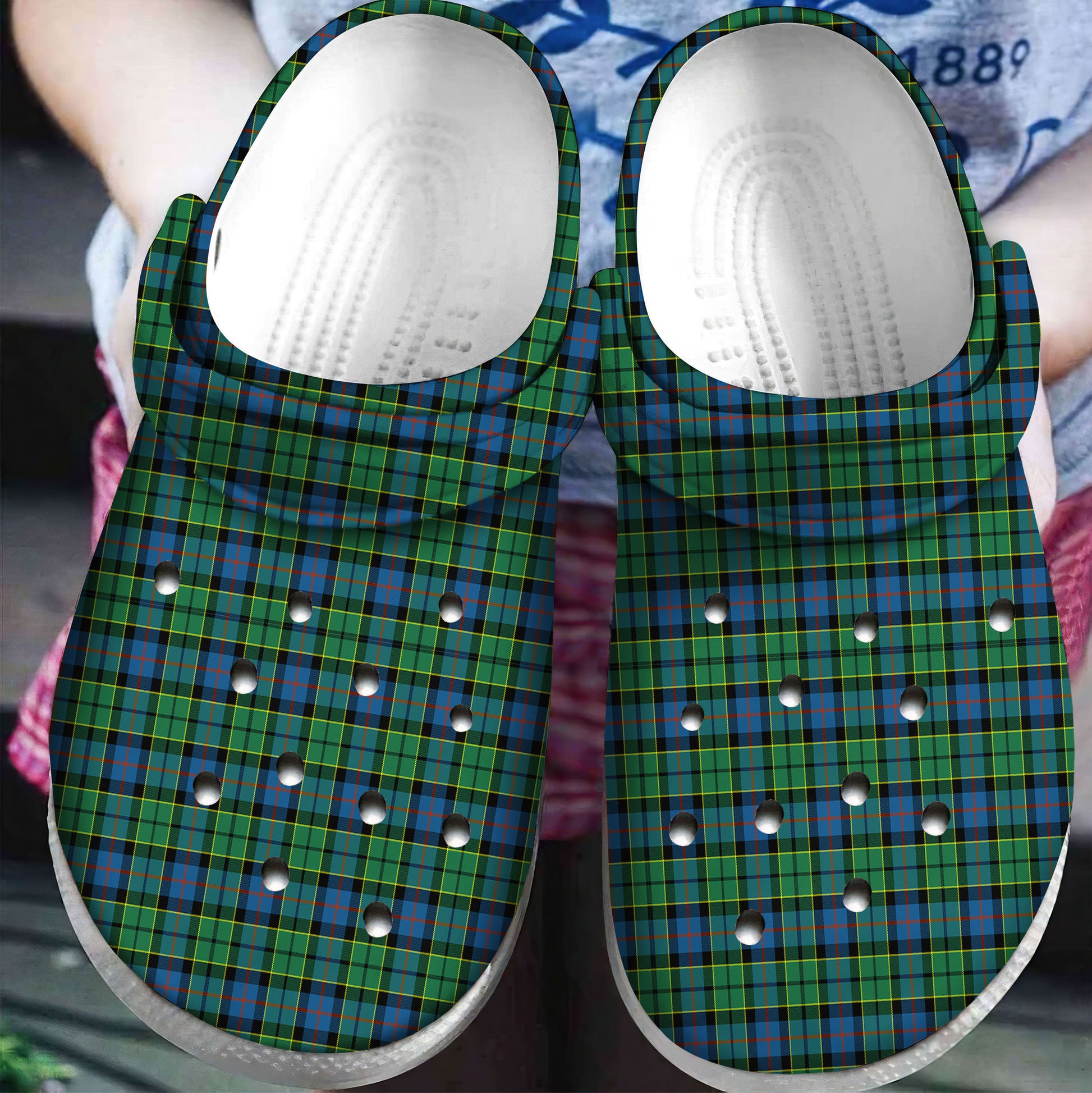 Forsyth Ancient Tartan Plaid Crocs