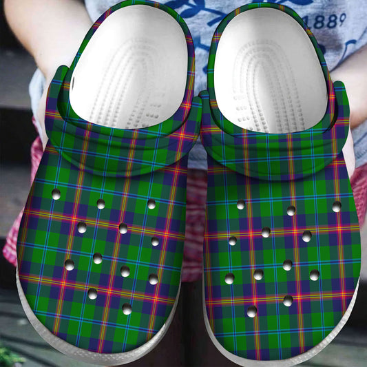 Young Modern Tartan Plaid Crocs