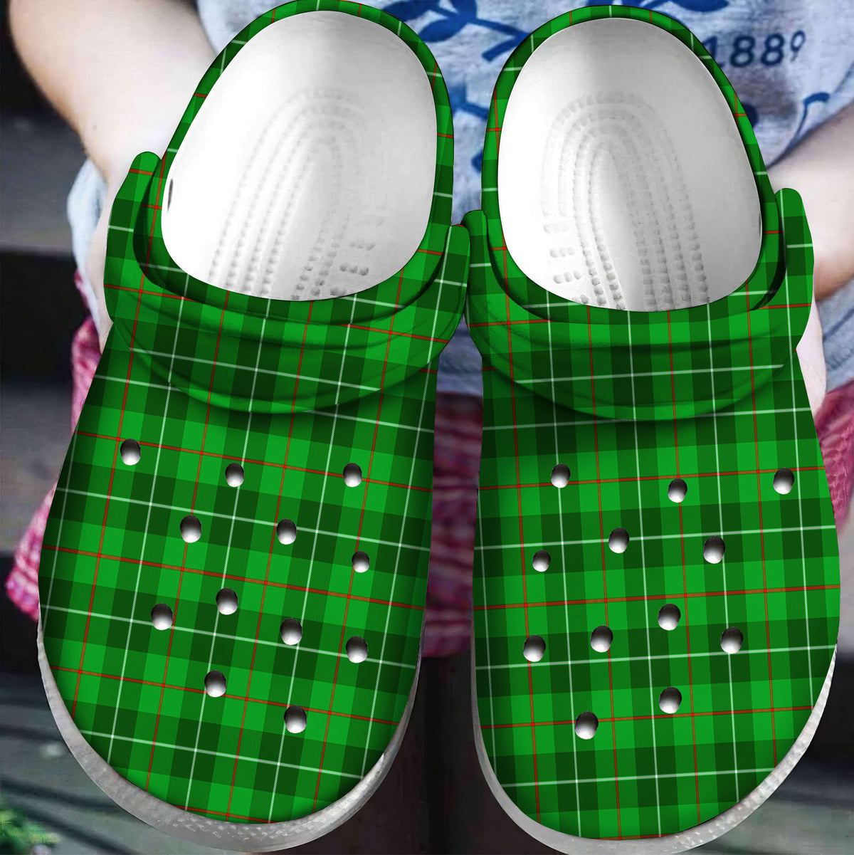 Galloway District Tartan Plaid Crocs
